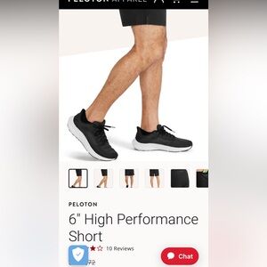 NWT Peloton Men’s 6” high performance shorts